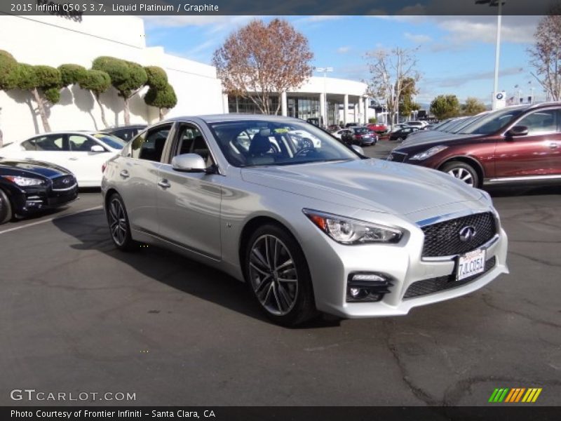 Liquid Platinum / Graphite 2015 Infiniti Q50 S 3.7