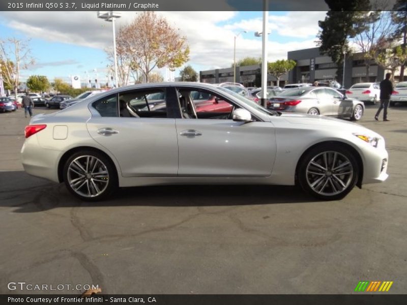 Liquid Platinum / Graphite 2015 Infiniti Q50 S 3.7