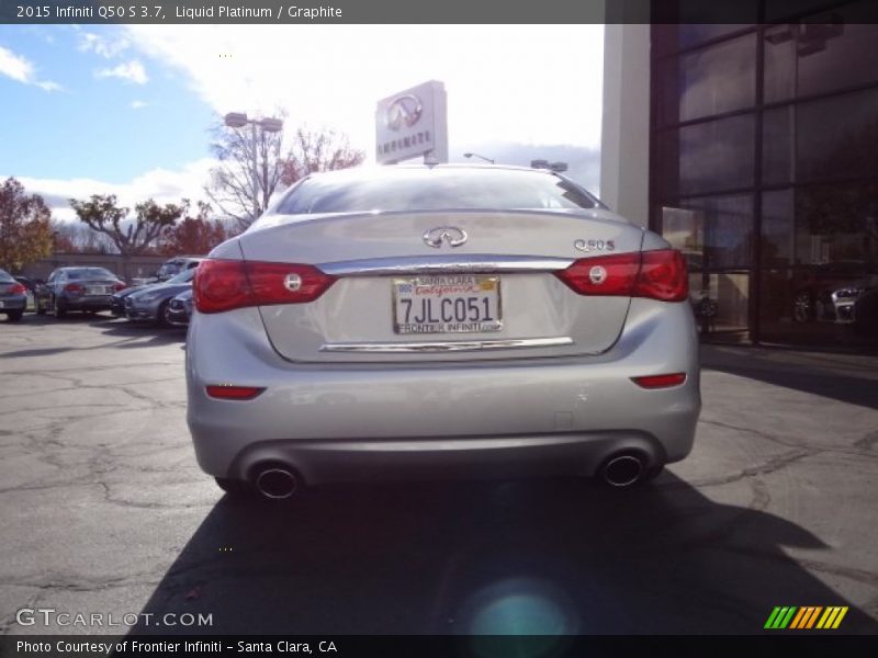 Liquid Platinum / Graphite 2015 Infiniti Q50 S 3.7