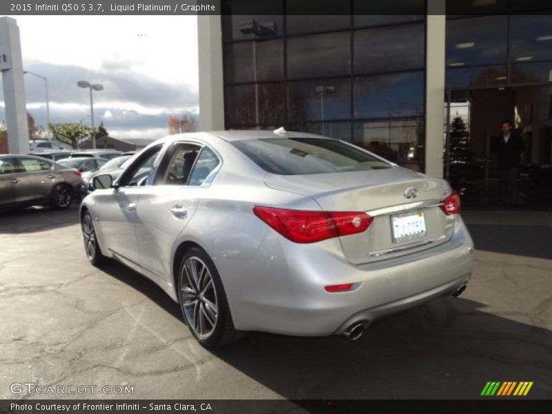 Liquid Platinum / Graphite 2015 Infiniti Q50 S 3.7