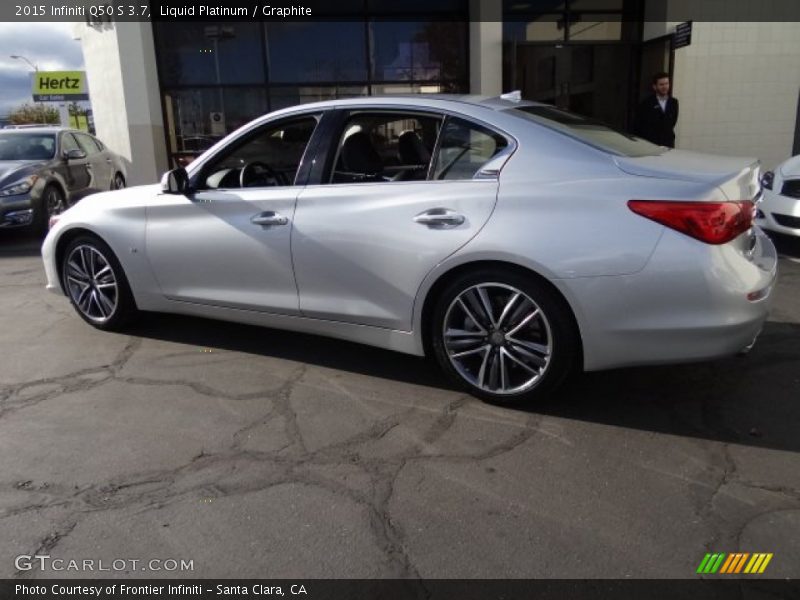 Liquid Platinum / Graphite 2015 Infiniti Q50 S 3.7