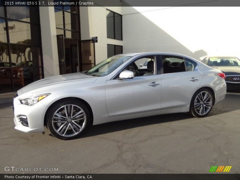 Liquid Platinum / Graphite 2015 Infiniti Q50 S 3.7
