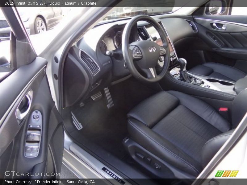 Liquid Platinum / Graphite 2015 Infiniti Q50 S 3.7