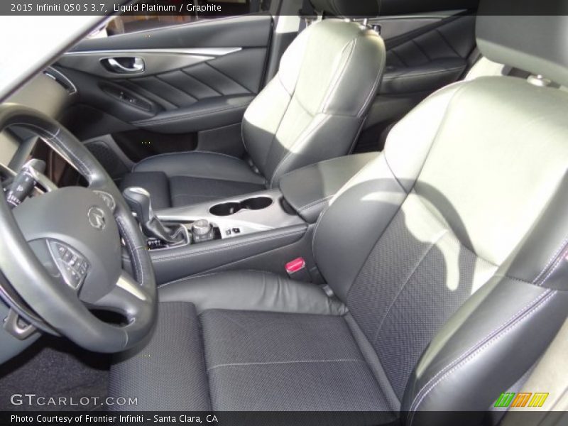 Liquid Platinum / Graphite 2015 Infiniti Q50 S 3.7