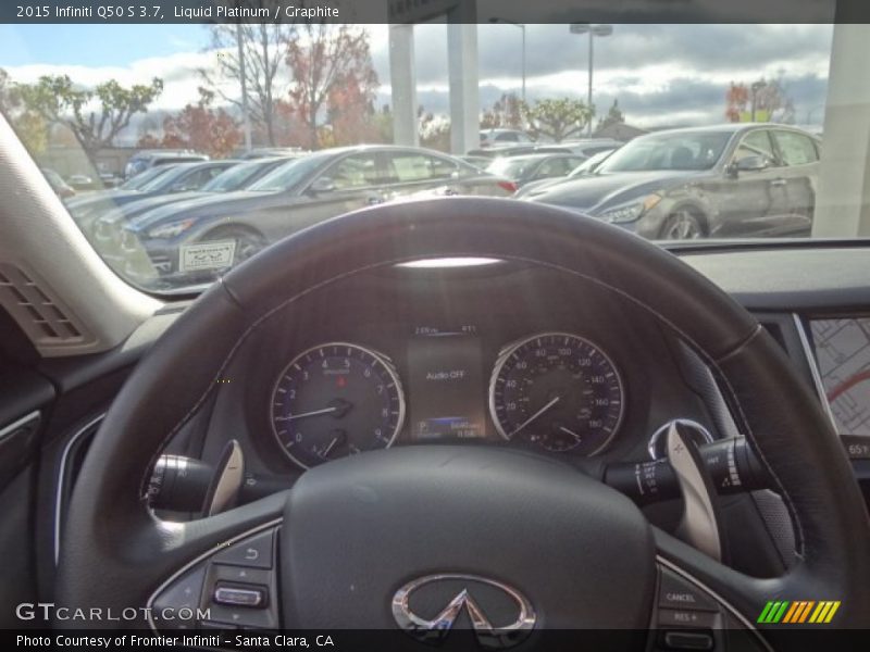Liquid Platinum / Graphite 2015 Infiniti Q50 S 3.7
