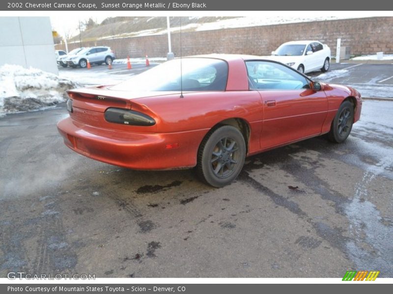 Sunset Orange Metallic / Ebony Black 2002 Chevrolet Camaro Coupe