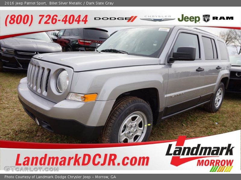Billet Silver Metallic / Dark Slate Gray 2016 Jeep Patriot Sport