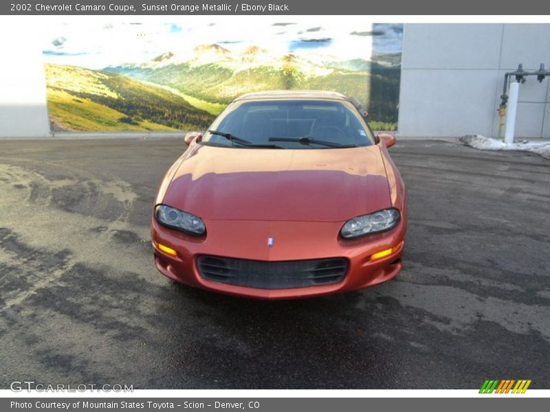Sunset Orange Metallic / Ebony Black 2002 Chevrolet Camaro Coupe