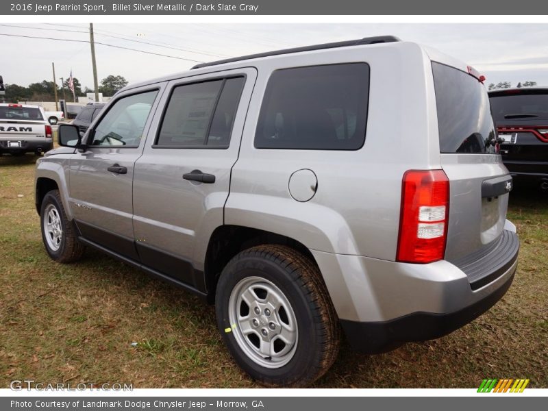 Billet Silver Metallic / Dark Slate Gray 2016 Jeep Patriot Sport