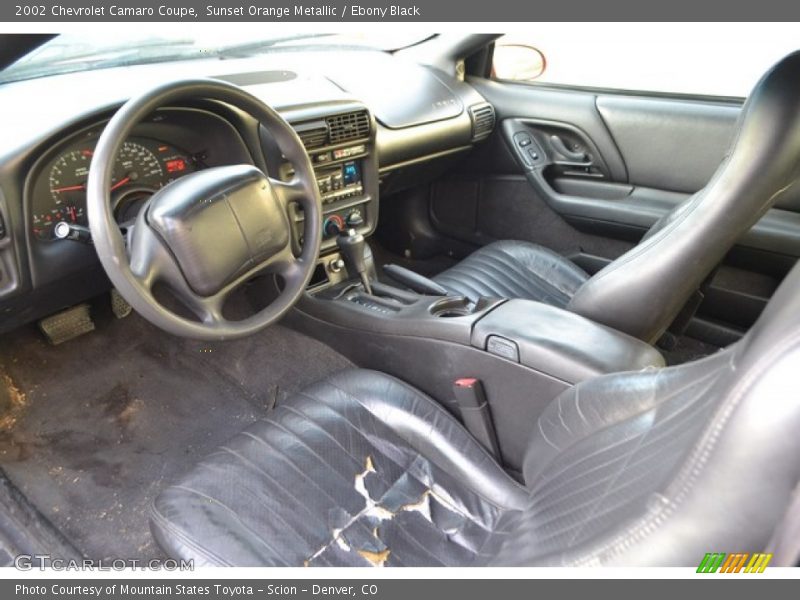 Sunset Orange Metallic / Ebony Black 2002 Chevrolet Camaro Coupe