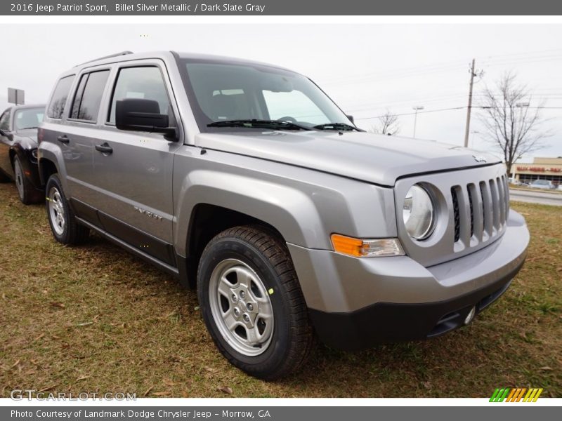 Billet Silver Metallic / Dark Slate Gray 2016 Jeep Patriot Sport