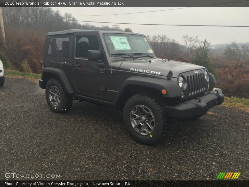 Granite Crystal Metallic / Black 2016 Jeep Wrangler Rubicon 4x4