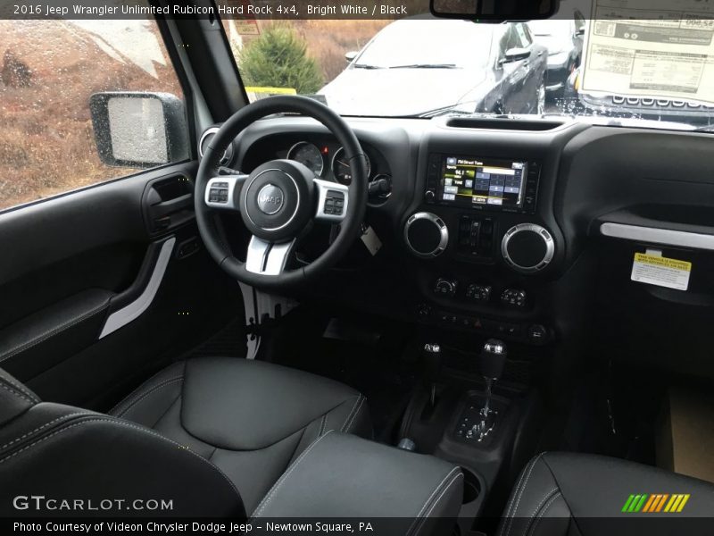 Bright White / Black 2016 Jeep Wrangler Unlimited Rubicon Hard Rock 4x4