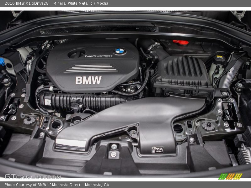  2016 X1 xDrive28i Engine - 2.0 Liter TwinPower Turbocharged DI DOHC 16-Valve VVT 4 Cylinder