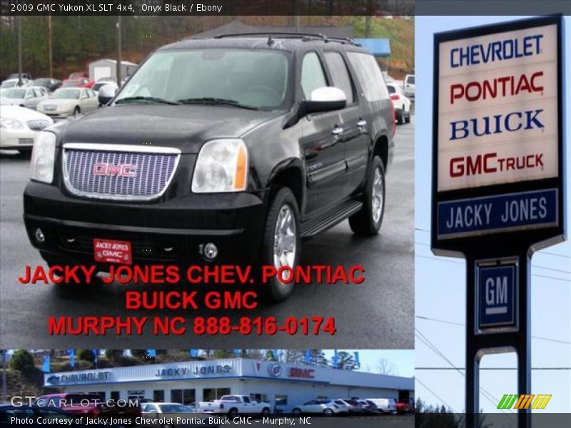 Onyx Black / Ebony 2009 GMC Yukon XL SLT 4x4