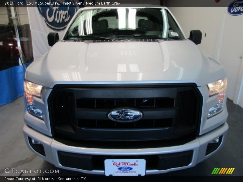 Ingot Silver / Medium Earth Gray 2016 Ford F150 XL SuperCrew