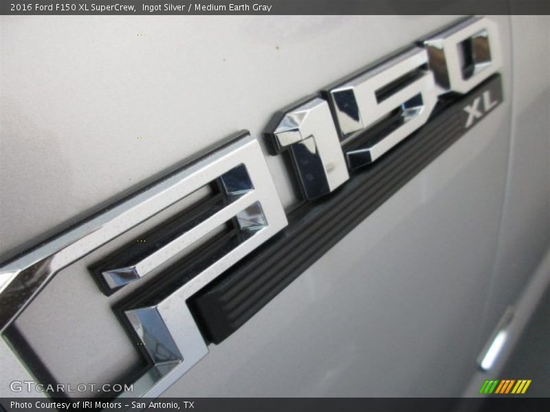 Ingot Silver / Medium Earth Gray 2016 Ford F150 XL SuperCrew