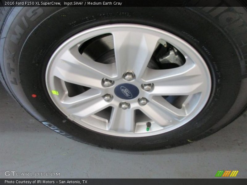 Ingot Silver / Medium Earth Gray 2016 Ford F150 XL SuperCrew