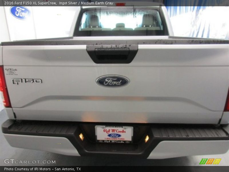 Ingot Silver / Medium Earth Gray 2016 Ford F150 XL SuperCrew