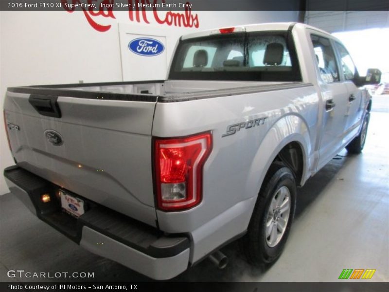Ingot Silver / Medium Earth Gray 2016 Ford F150 XL SuperCrew