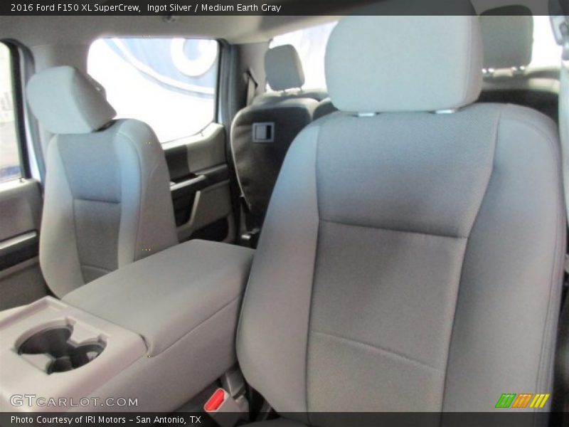 Ingot Silver / Medium Earth Gray 2016 Ford F150 XL SuperCrew