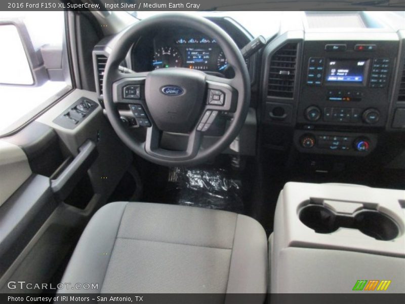 Ingot Silver / Medium Earth Gray 2016 Ford F150 XL SuperCrew