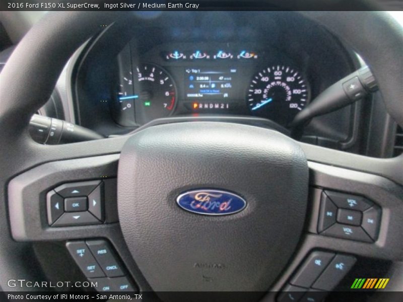 Ingot Silver / Medium Earth Gray 2016 Ford F150 XL SuperCrew