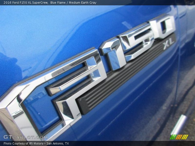 Blue Flame / Medium Earth Gray 2016 Ford F150 XL SuperCrew