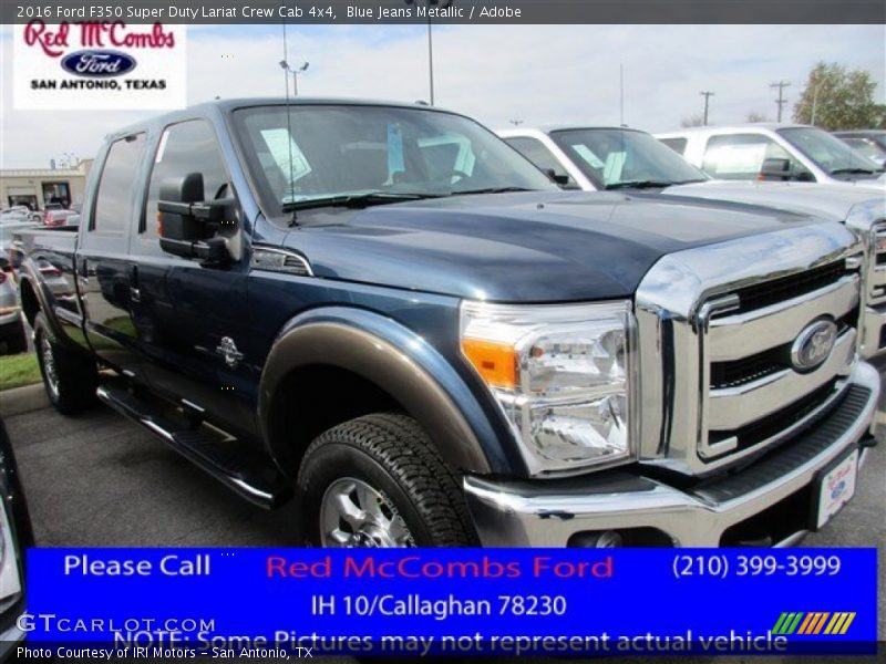 Blue Jeans Metallic / Adobe 2016 Ford F350 Super Duty Lariat Crew Cab 4x4