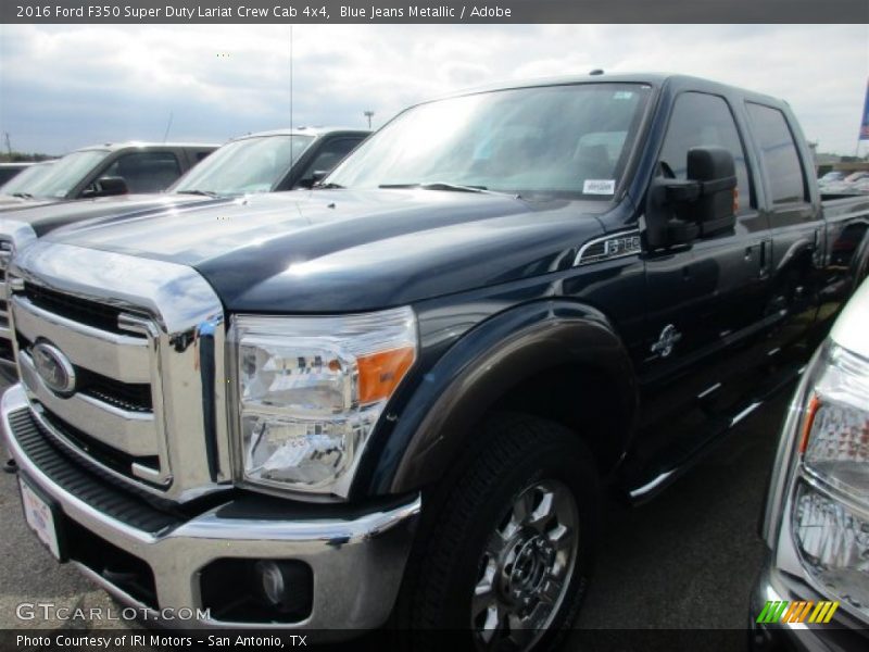 Blue Jeans Metallic / Adobe 2016 Ford F350 Super Duty Lariat Crew Cab 4x4