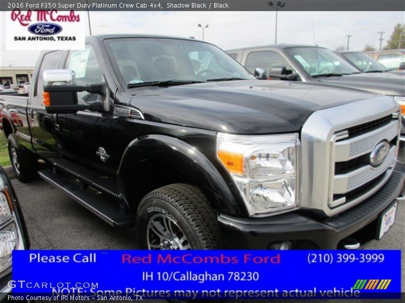 Shadow Black / Black 2016 Ford F350 Super Duty Platinum Crew Cab 4x4