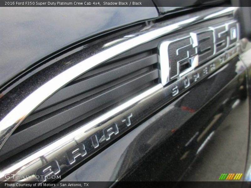 Shadow Black / Black 2016 Ford F350 Super Duty Platinum Crew Cab 4x4