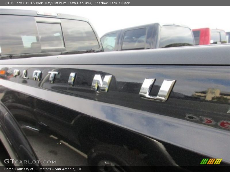 Shadow Black / Black 2016 Ford F350 Super Duty Platinum Crew Cab 4x4
