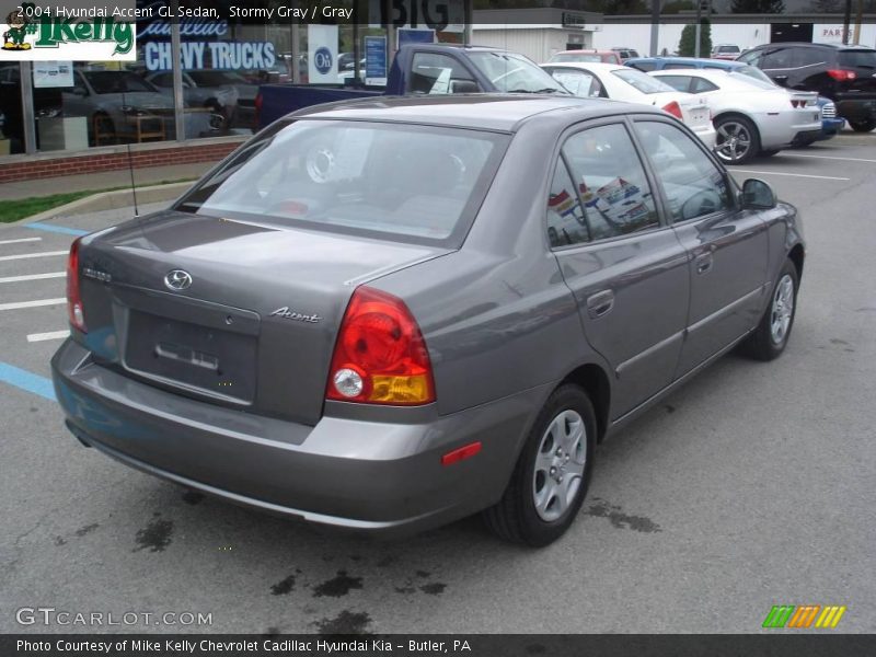 Stormy Gray / Gray 2004 Hyundai Accent GL Sedan