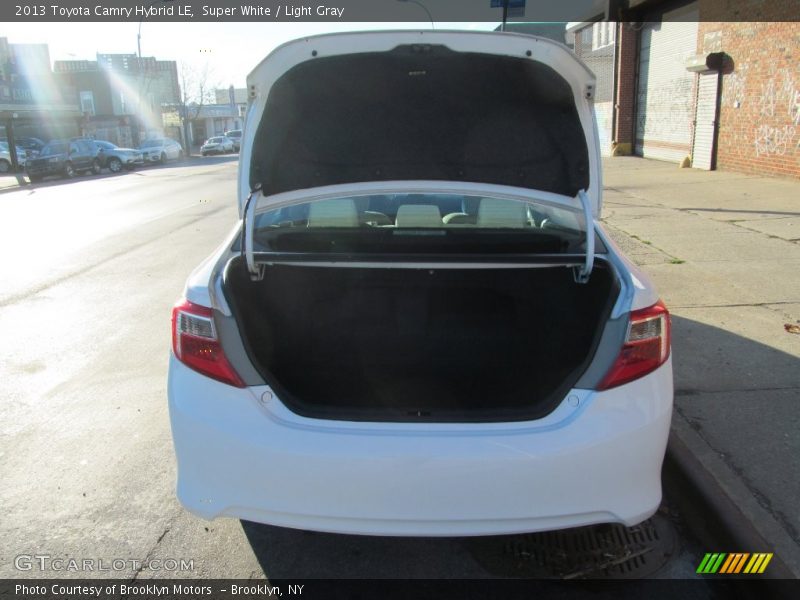 Super White / Light Gray 2013 Toyota Camry Hybrid LE
