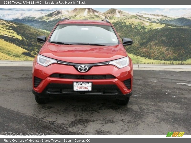 Barcelona Red Metallic / Black 2016 Toyota RAV4 LE AWD