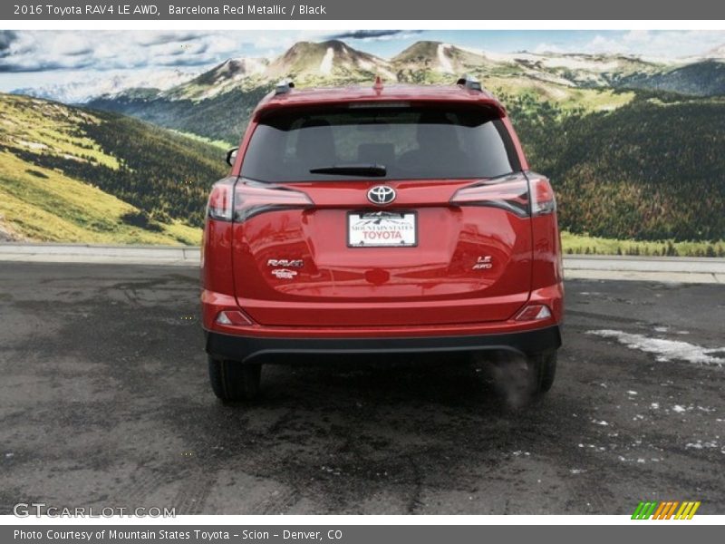 Barcelona Red Metallic / Black 2016 Toyota RAV4 LE AWD