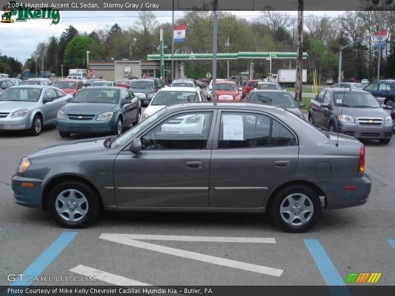 Stormy Gray / Gray 2004 Hyundai Accent GL Sedan