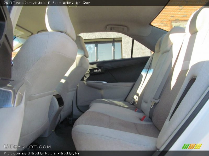 Super White / Light Gray 2013 Toyota Camry Hybrid LE