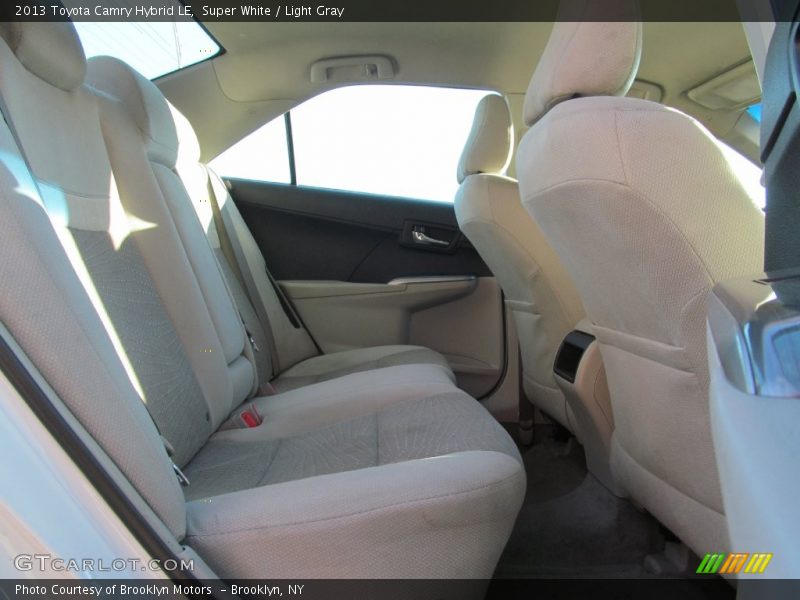 Super White / Light Gray 2013 Toyota Camry Hybrid LE
