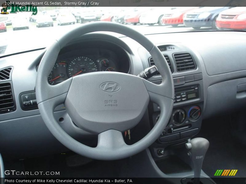 Stormy Gray / Gray 2004 Hyundai Accent GL Sedan