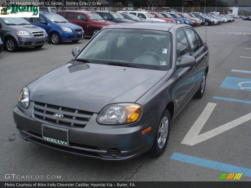 Stormy Gray / Gray 2004 Hyundai Accent GL Sedan