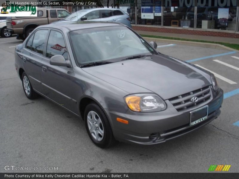 Stormy Gray / Gray 2004 Hyundai Accent GL Sedan