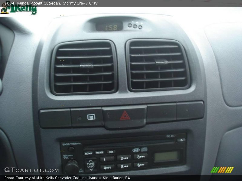 Stormy Gray / Gray 2004 Hyundai Accent GL Sedan