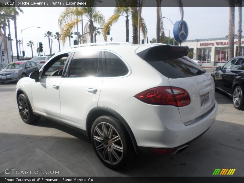 White / Luxor Beige 2013 Porsche Cayenne S