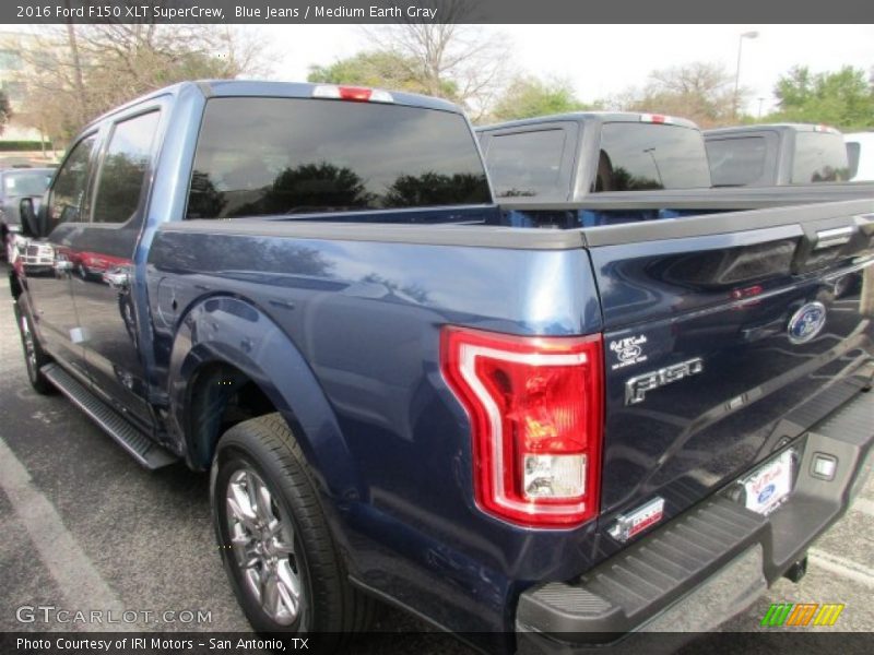 Blue Jeans / Medium Earth Gray 2016 Ford F150 XLT SuperCrew