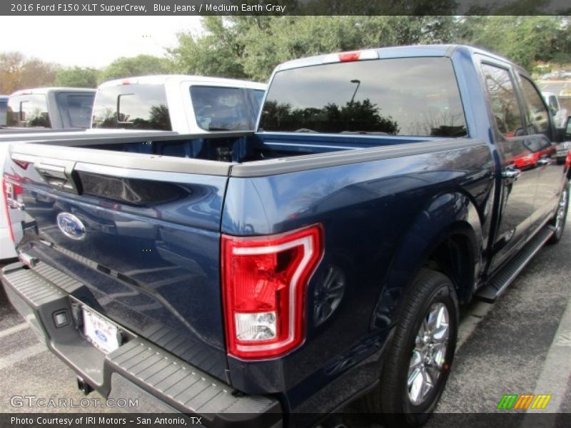 Blue Jeans / Medium Earth Gray 2016 Ford F150 XLT SuperCrew