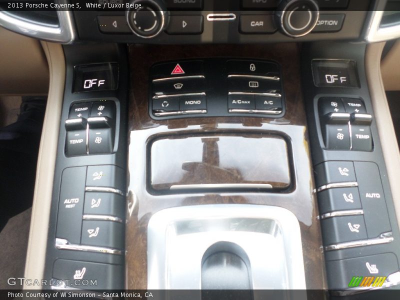 White / Luxor Beige 2013 Porsche Cayenne S