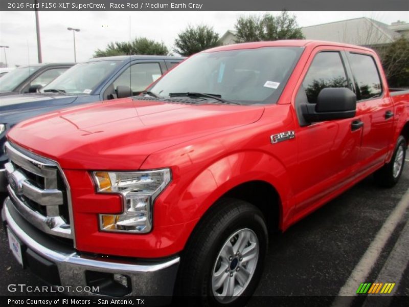 Race Red / Medium Earth Gray 2016 Ford F150 XLT SuperCrew