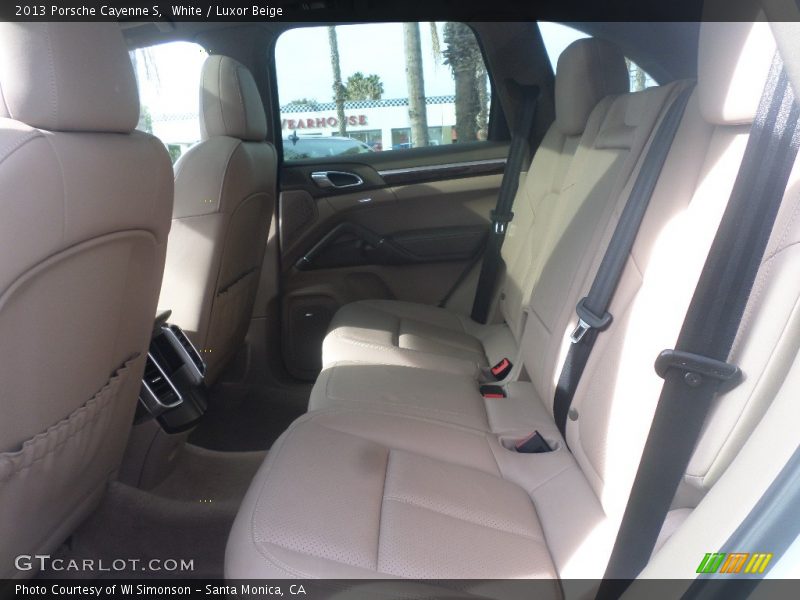 White / Luxor Beige 2013 Porsche Cayenne S